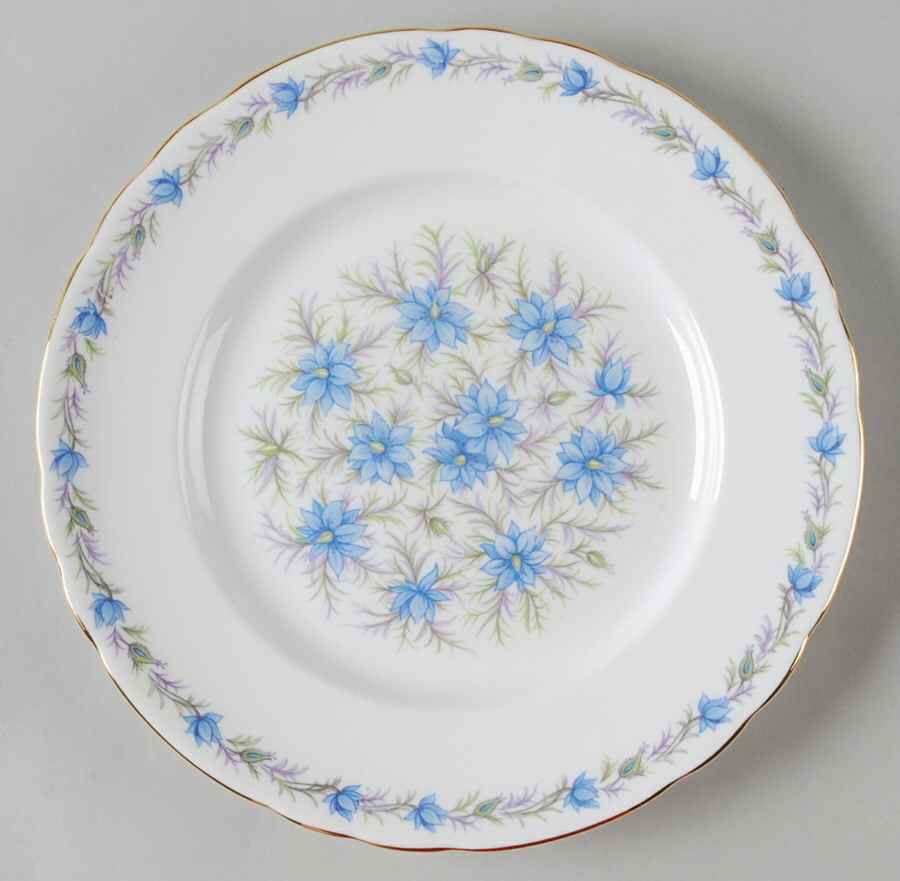 Love In The Mist Blue Salad Plate by Tuscan - Royal Tuscan-1