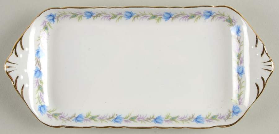 Love In The Mist Blue Tray for Mini Creamer & Open Sugar by Tuscan - Royal Tuscan-1