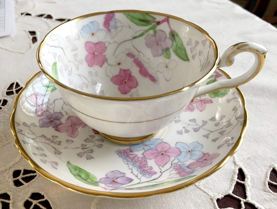 Lorndale Footed Cup & Saucer Set by Tuscan - Royal Tuscan-1