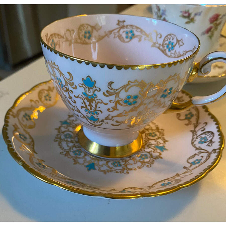 Louise Footed Cup & Saucer Set by Tuscan - Royal Tuscan-1
