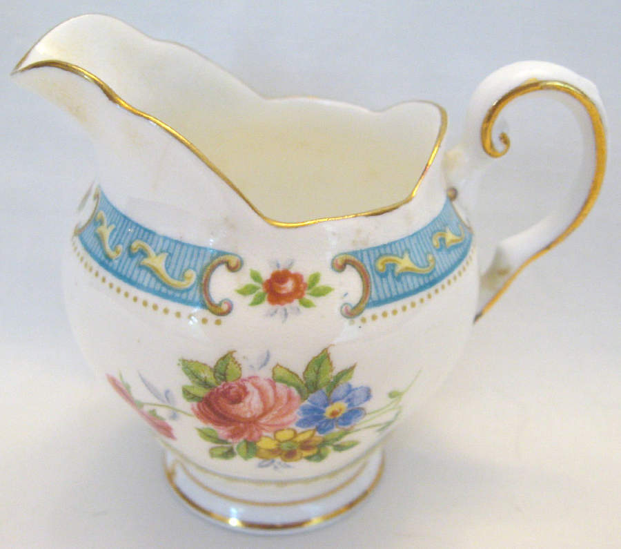 Lowestoft Blue Creamer by Tuscan - Royal Tuscan-1