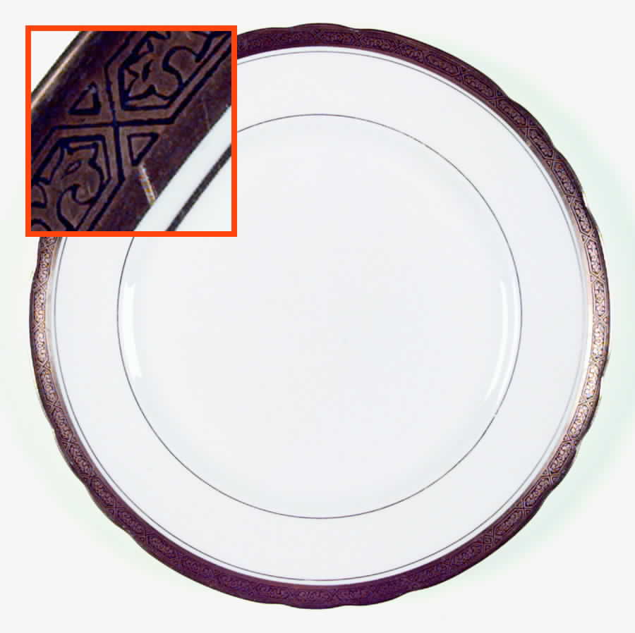 Mayfair (Gold Trim) Dinner Plate by Tuscan - Royal Tuscan-1