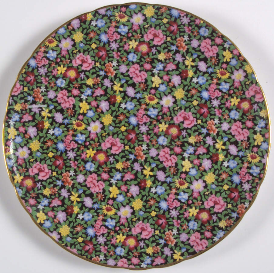 Mille Fleurs Salad Plate by Tuscan - Royal Tuscan-1