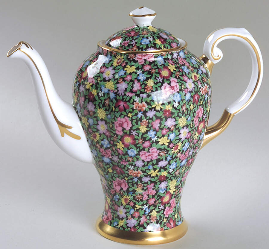 Mille Fleurs Mini Coffee Pot & Lid by Tuscan - Royal Tuscan-1