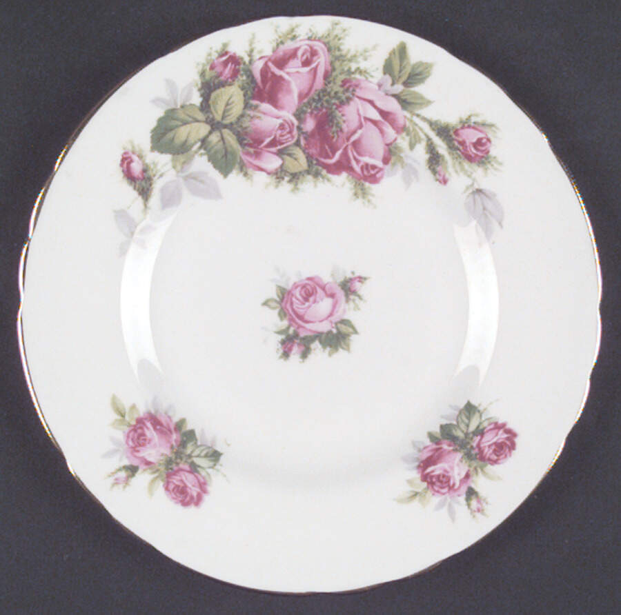 Moss Rose Bread & Butter Plate by Tuscan - Royal Tuscan-1