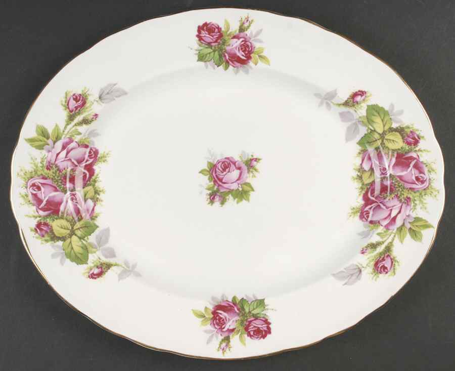 Moss Rose 14" Oval Serving Platter by Tuscan - Royal Tuscan-1