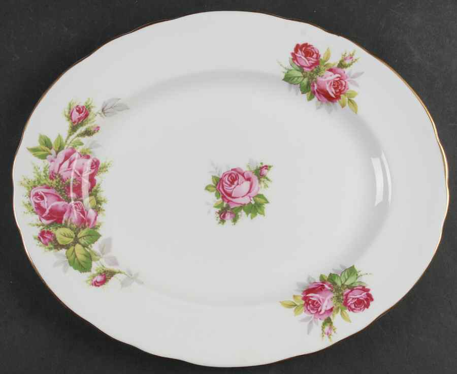 Moss Rose 13" Oval Serving Platter by Tuscan - Royal Tuscan-1