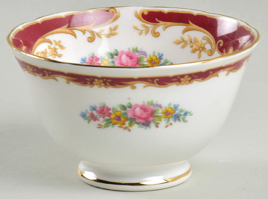 Naples Maroon Mini Open Sugar Bowl by Tuscan - Royal Tuscan-1