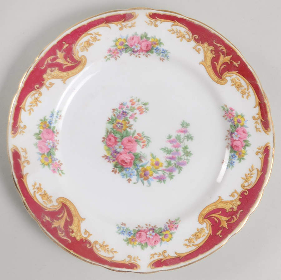 Naples Maroon Salad Plate by Tuscan - Royal Tuscan-1