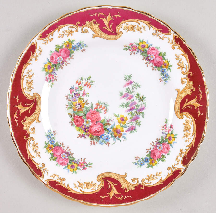 Naples Maroon Dessert/Pie Plate by Tuscan - Royal Tuscan-1