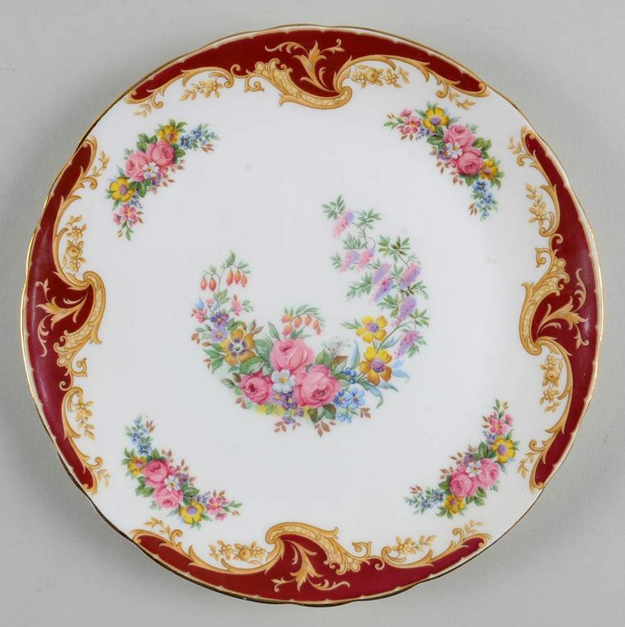 Naples Maroon Cookie Plate by Tuscan - Royal Tuscan-1