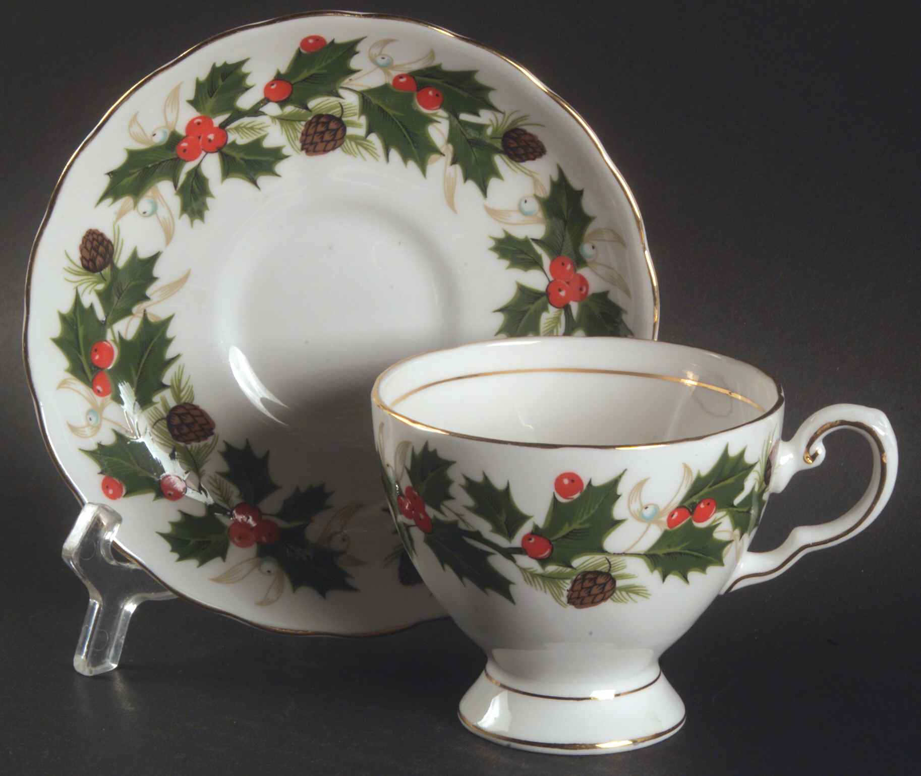 Noel Footed Cup & Saucer Set by Tuscan - Royal Tuscan-1