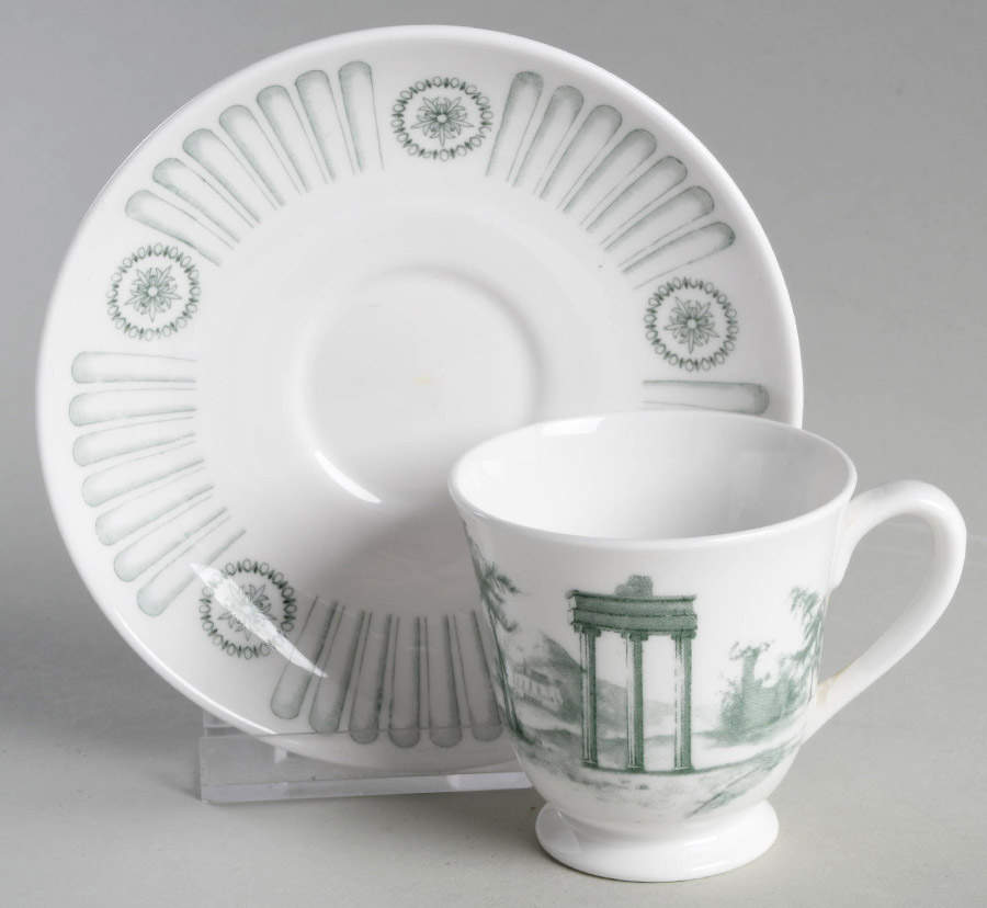 Olympus Footed Demitasse Cup & Saucer Set by Tuscan - Royal Tuscan-1