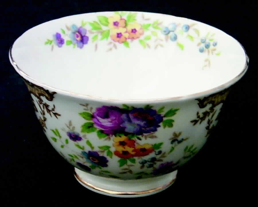 Provence Maroon Open Sugar Bowl by Tuscan - Royal Tuscan-1