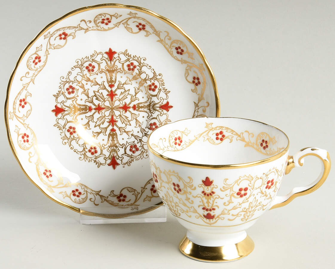 Richelieu Footed Cup & Saucer Set by Tuscan - Royal Tuscan-1
