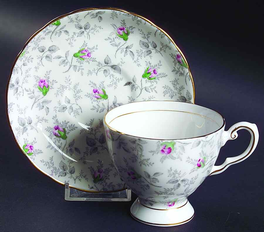 Rosalie Footed Cup & Saucer Set by Tuscan - Royal Tuscan-1