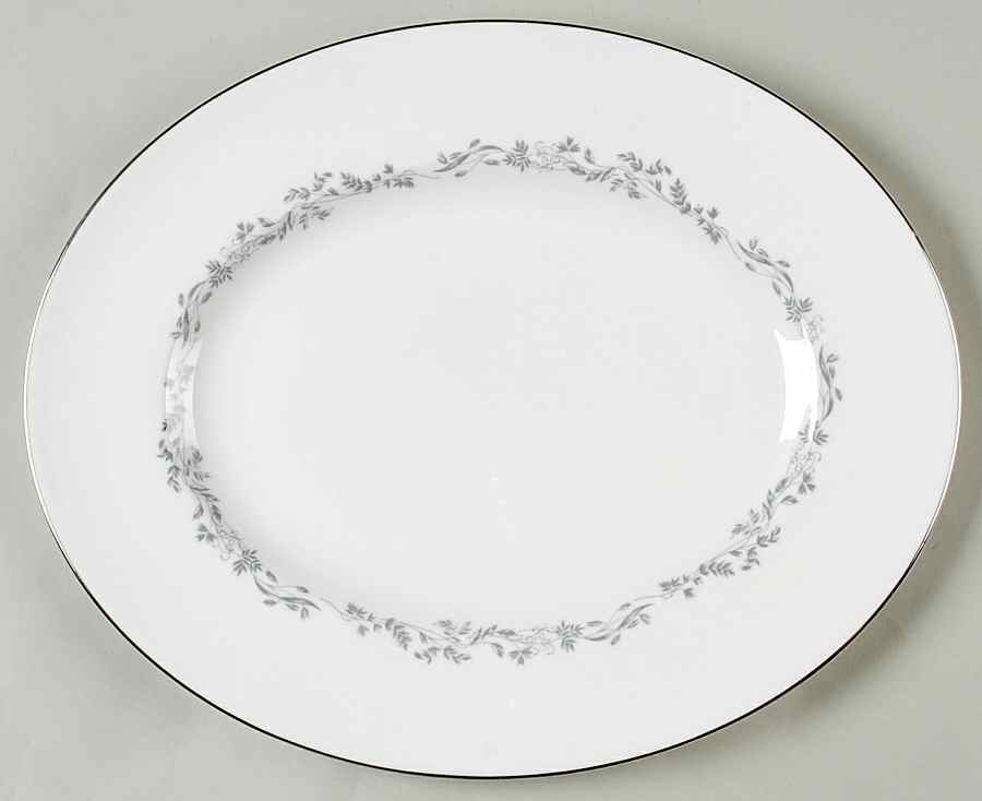 Silver Glade 13" Oval Serving Platter by Tuscan - Royal Tuscan-1