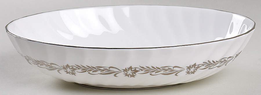 Silver Heritage 9" Oval Vegetable Bowl by Tuscan - Royal Tuscan-1