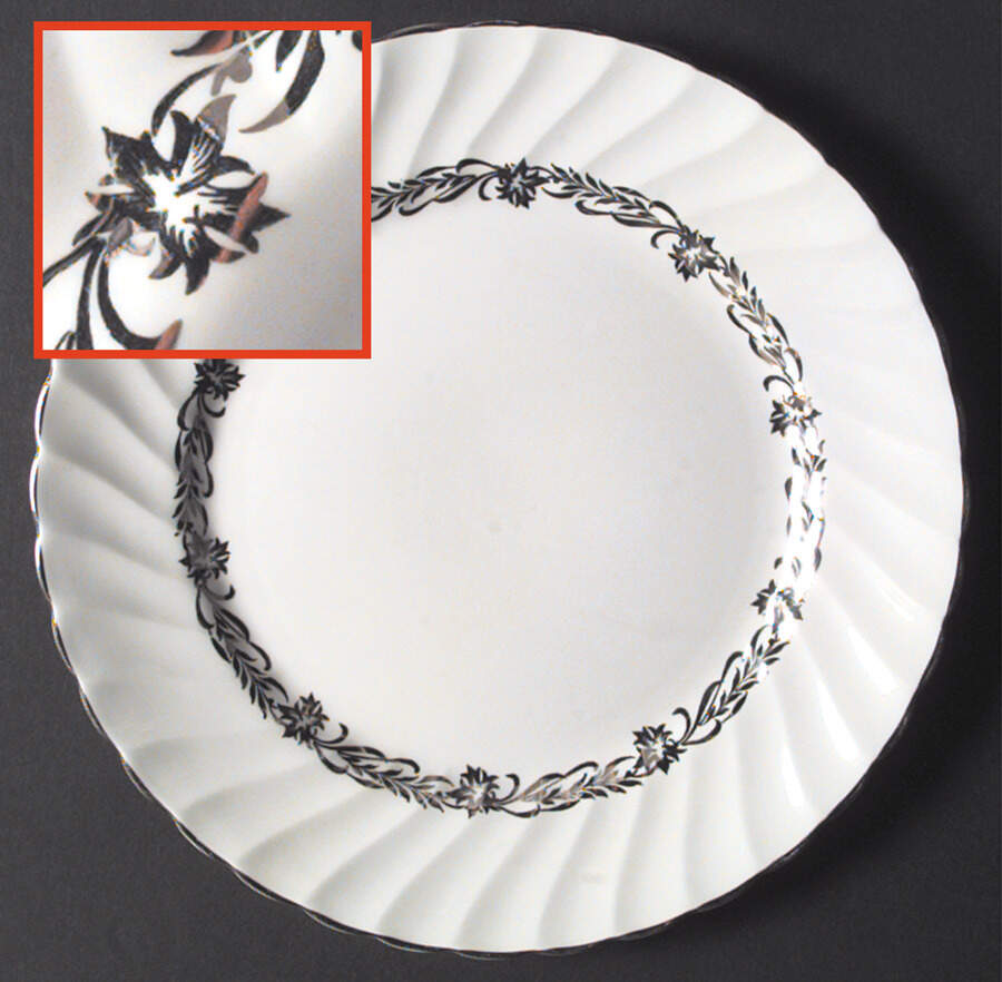 Silver Heritage Dinner Plate by Tuscan - Royal Tuscan-1