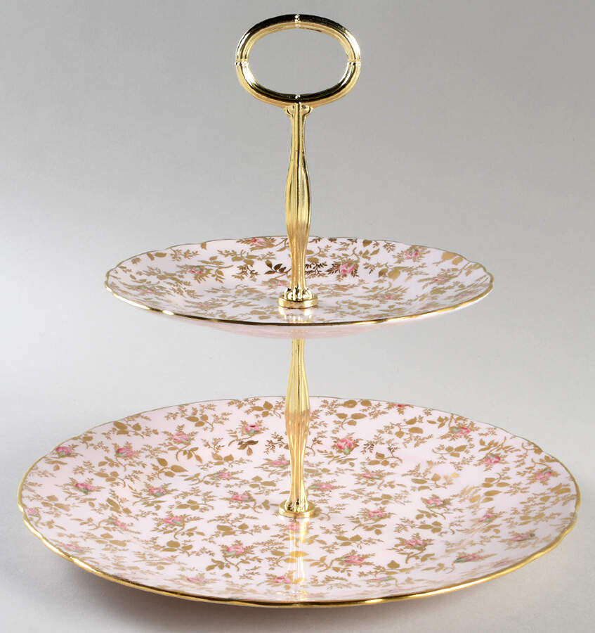 Sunshine 6 5/8"-10"  2 Tiered Serving Tray (Dp, Sp) HC by Tuscan - Royal Tuscan-1