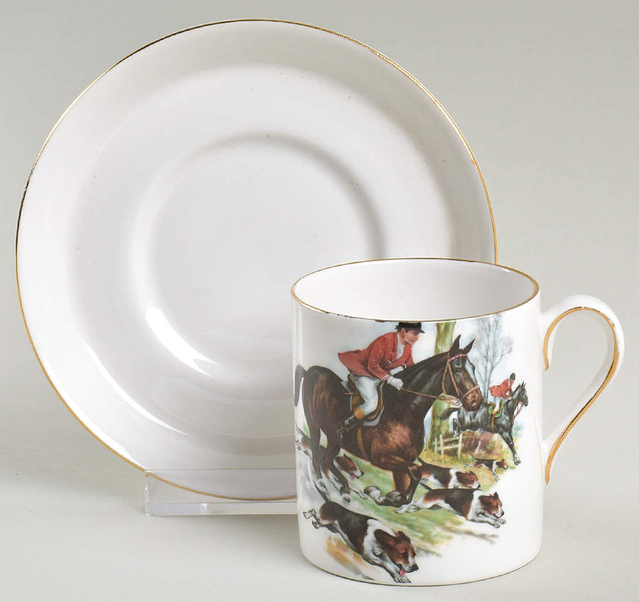 Tally Ho Flat Demitasse Cup & Saucer Set by Tuscan - Royal Tuscan-1