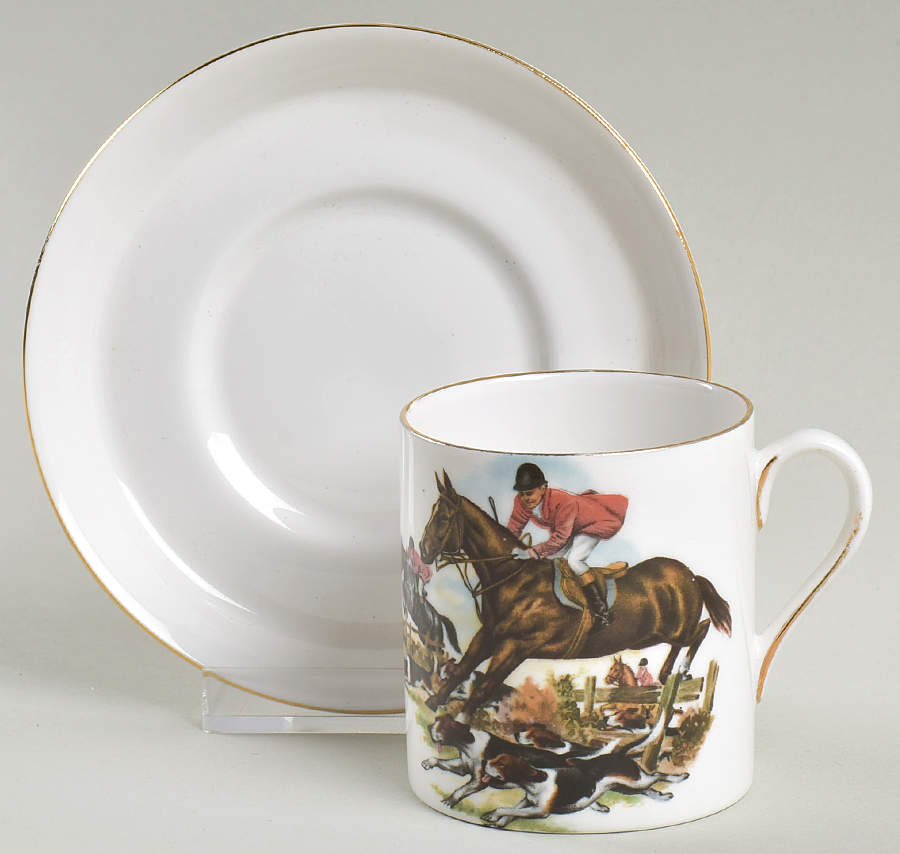 Tally Ho Flat Demitasse Cup & Saucer Set by Tuscan - Royal Tuscan-1