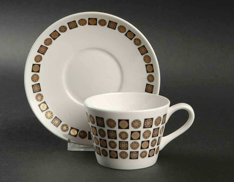 Tiara Flat Cup & Saucer Set by Tuscan - Royal Tuscan-1