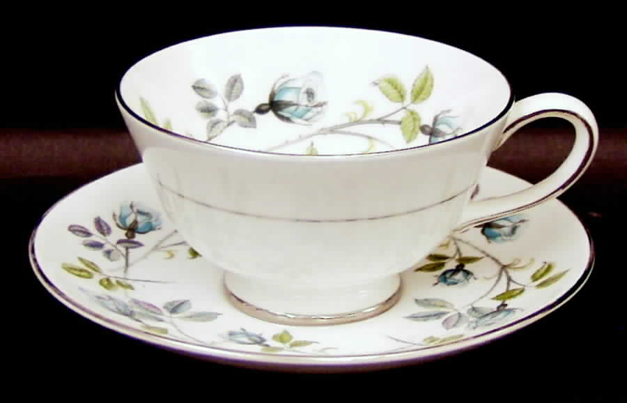 Twilight Rose Footed Cup & Saucer Set by Tuscan - Royal Tuscan-1