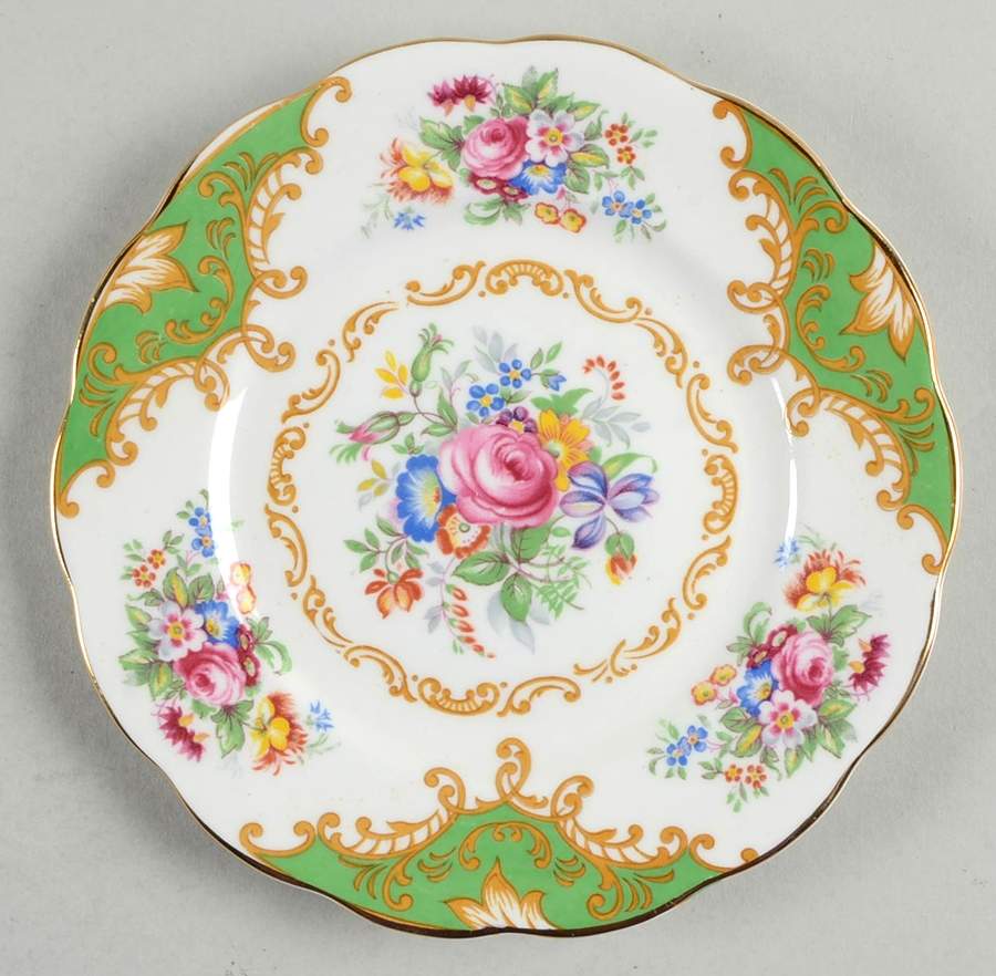 Windsor Green Bread & Butter Plate by Tuscan - Royal Tuscan-1