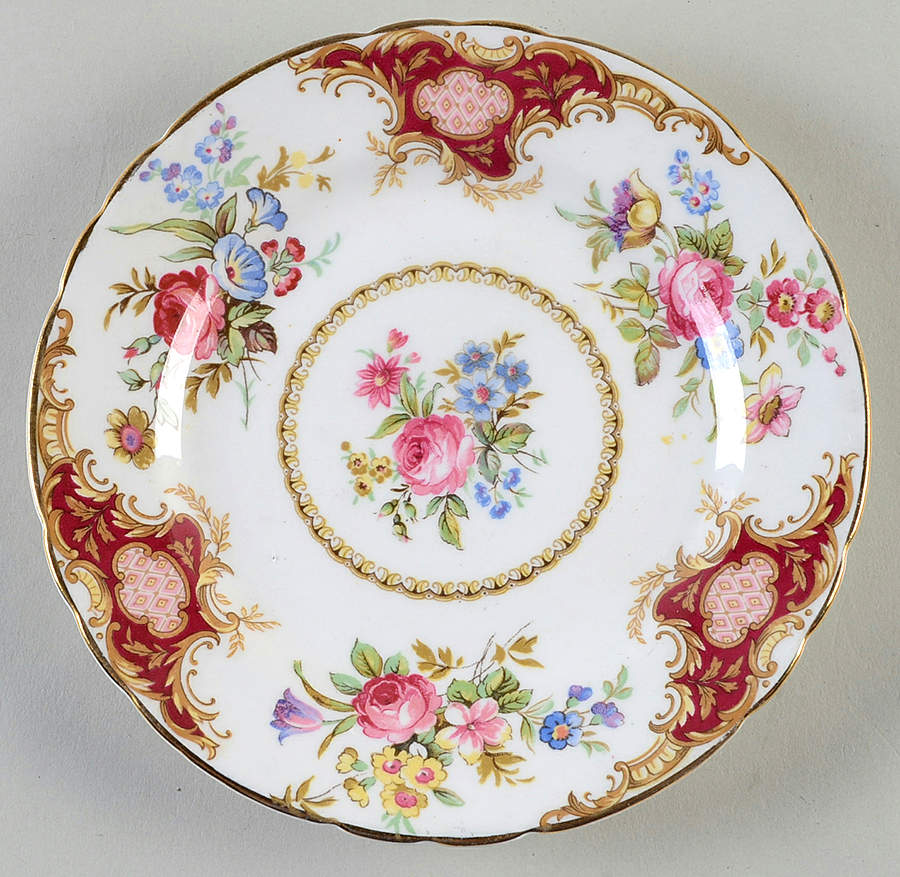Windsor Red Bread & Butter Plate by Tuscan - Royal Tuscan-1
