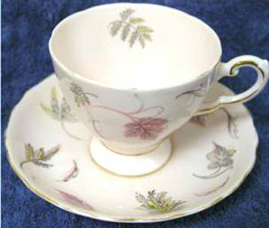 Windswept (Scalloped) Footed Cup & Saucer Set by Tuscan - Royal Tuscan-1