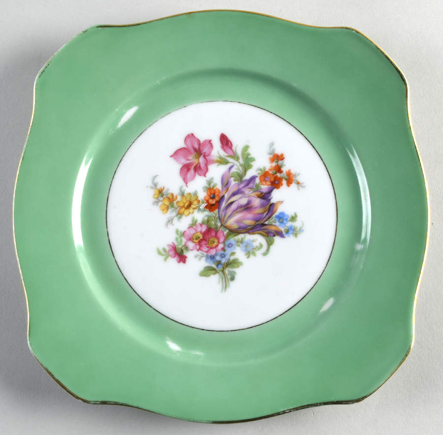 TIR121 Square Salad Plate by Tirschenreuth-1