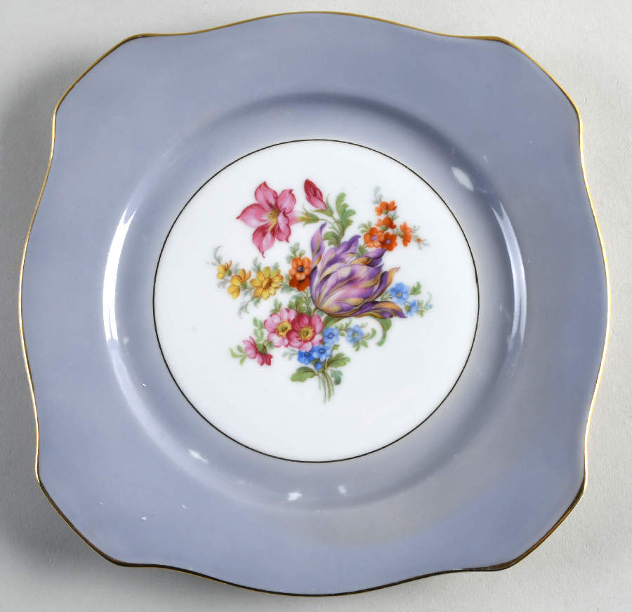 TIR121 Square Salad Plate by Tirschenreuth-1