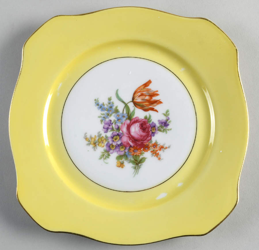 TIR121 Square Salad Plate by Tirschenreuth-1