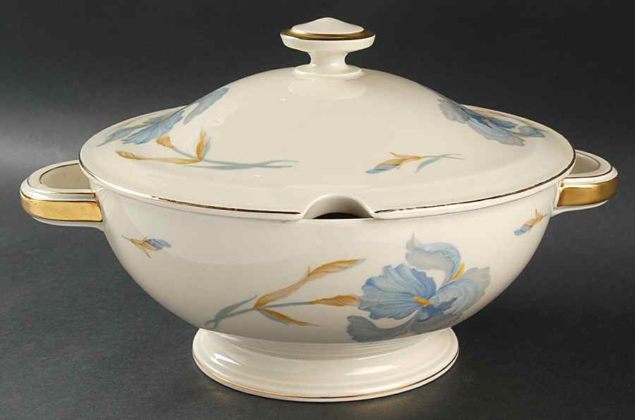4704 (Blue Flowers) Tureen &  Lid by Thomas-1