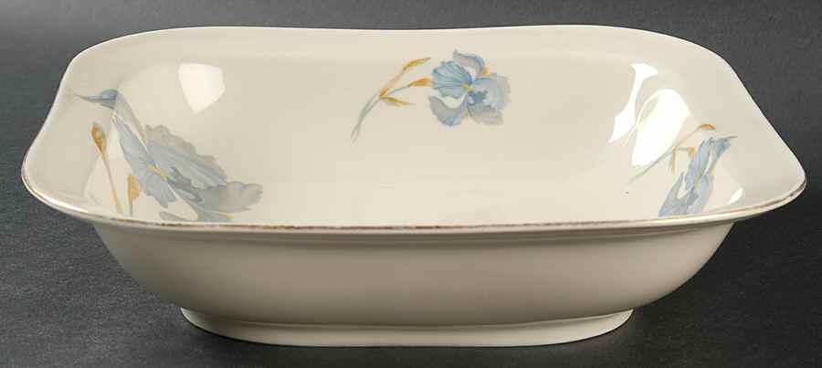 4704 (Blue Flowers) 9" Square Vegetable Bowl by Thomas-1