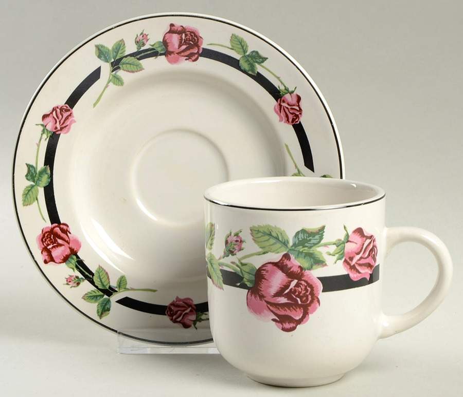 TIE17 Flat Cup & Saucer Set by Tienshan-1