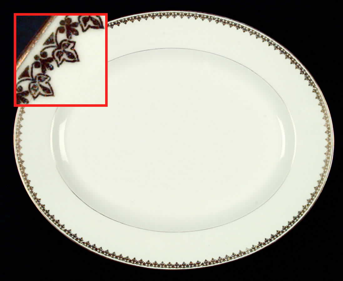 TRV149 14" Oval Serving Platter by Tressemanes & Vogt-1