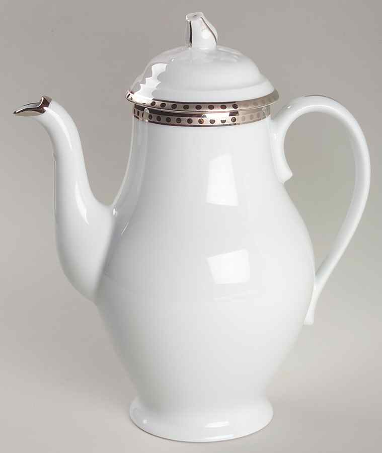 Platinum Band Coffee Pot & Lid by Tiffany-1