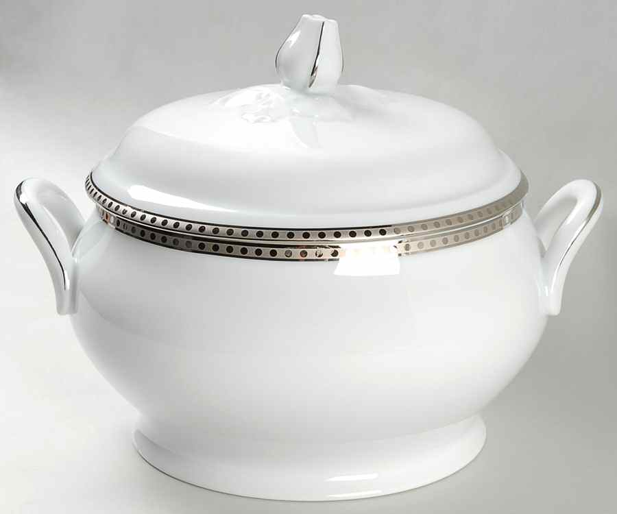 Platinum Band Tureen &  Lid by Tiffany-1