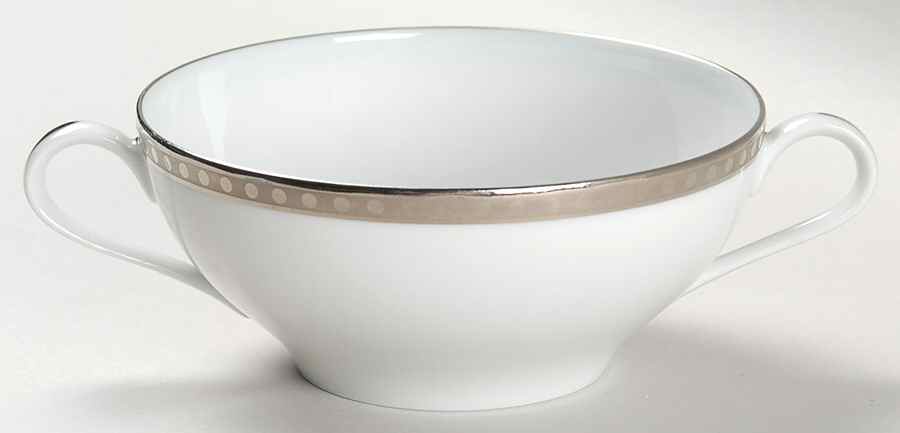 Platinum Band Flat Cream Soup Bowl by Tiffany-1