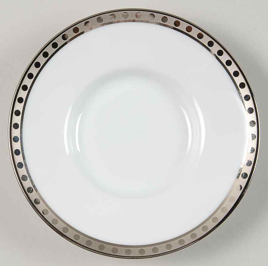 Platinum Band Saucer for Demitasse Cup by Tiffany-1