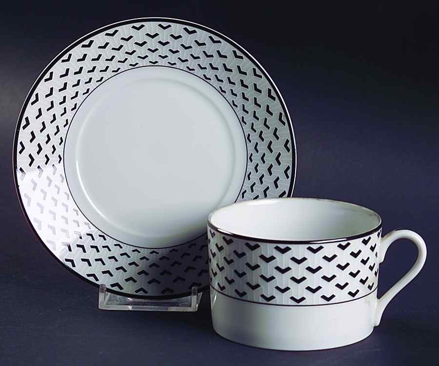 Gotham Flat Cup & Saucer Set by Tiffany-1