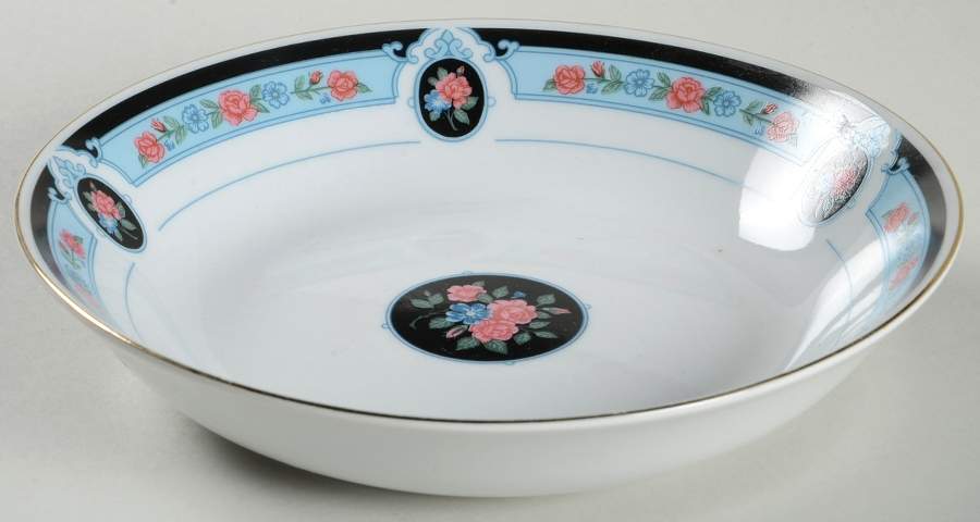 Cameo Rose Coupe Soup Bowl by Tienshan-1