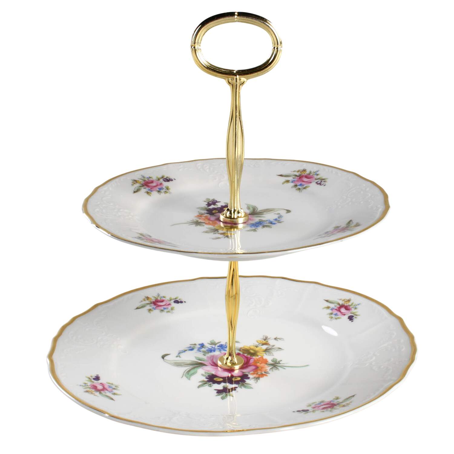 Sonata 6 5/8"-10"  2 Tiered Serving Tray (Dp, Sp) HC by Thun-1