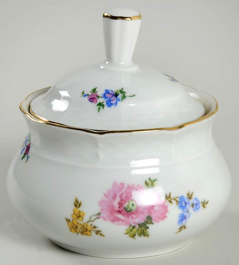 Country Garden Sugar Bowl & Lid by Thun-1