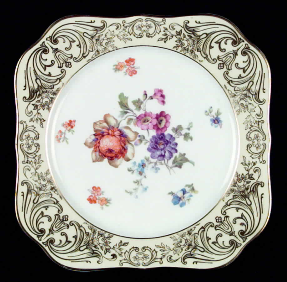 TIR125 Square Salad Plate by Tirschenreuth-1