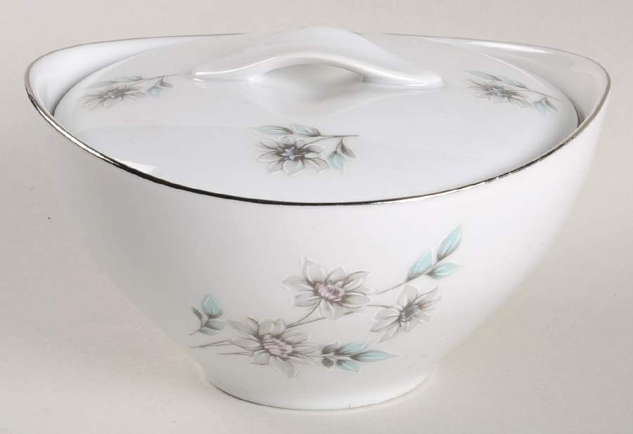 Springtime Sugar Bowl & Lid by Treasure Chest-1