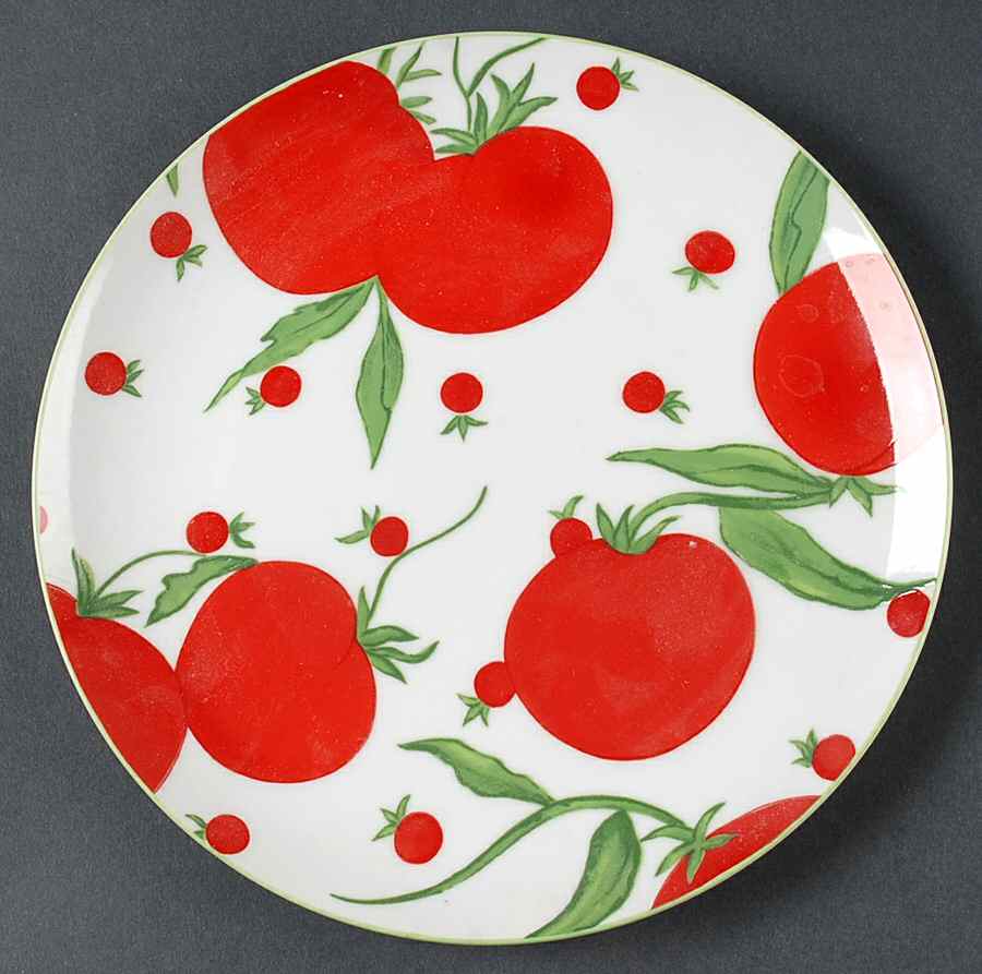 Vegetable Polka Dot Salad Plate by Taste Setter-1