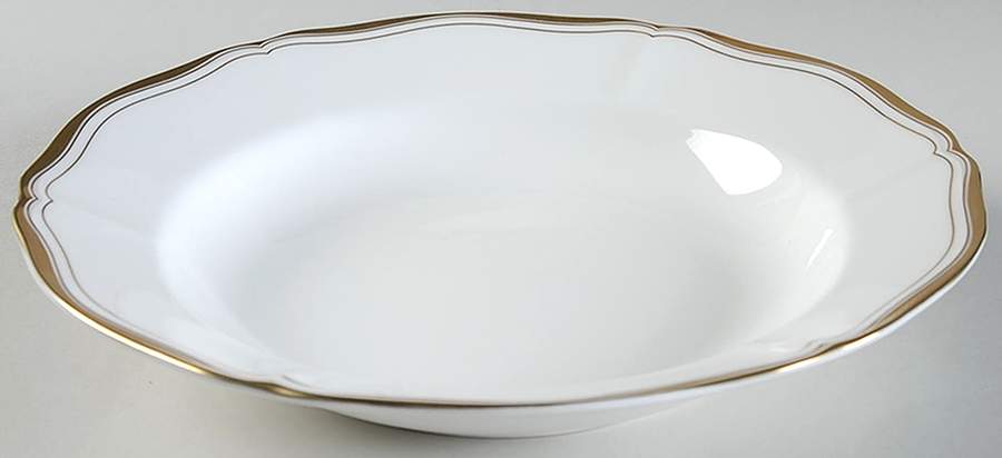 Classic Gold Large Rim Soup Bowl by Tiffany-1